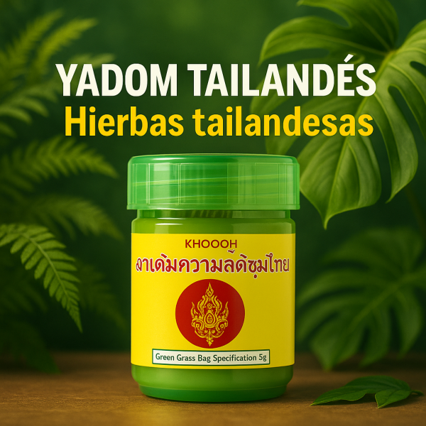 Yadom Inhalador Natural de Hierbas Tailandesas